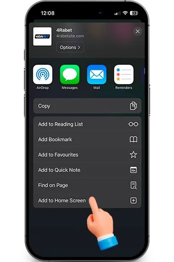 ios app 4rabet aviator